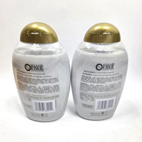 OGX Purifying + Charcoal Detox Conditioner 13 fl oz / 385 mL Lot Of 2 NEW - Picture 2 of 2